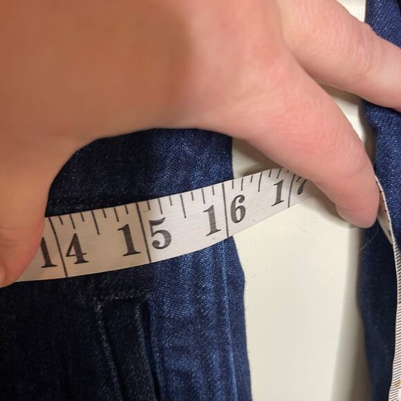 The Only Jane Boiler Suit Blue Jump Two Denim Long Sleeve High Neck Jumpsuit 6 - Picture 9 of 13